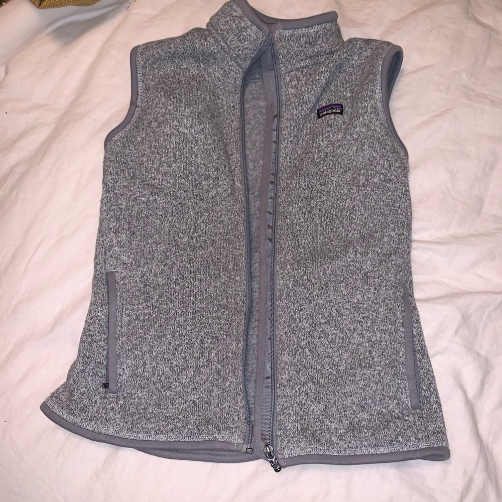 Patagonia fleece vest in grey